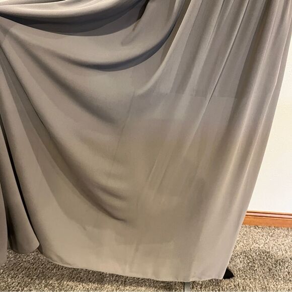 Elegant Gray Halter Maxi Dress with sequins details - Picture 4 of 14